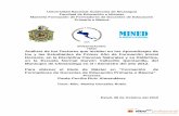 INVESTIGACIÓN: TEMA Análisis de los Factores que inciden en los Aprendizajes de … · 2017-01-31 · Universidad Nacional Autónoma de Nicaragua. UNAN. Managua Facultad d3e Educación