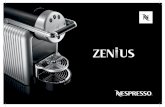 ZENIUS/ZN100 PROPrimer uso y uso regular: Contenido del embalaje 3 Descripción general de la máquina 4-5 Advertencias de seguridad 10 Primer uso 11 Preparación del caféKaffeezubereitung