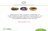 Informe FSC sobre criterios e indicadores genéricos basados en · INFORME FSC SOBRE CRITERIOS E INDICADORES GENÉRICOS BASADOS EN LOS PRINCIPIOS DE LOS CONVENIOS FUNDAMENTALES DE