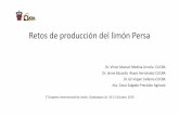Retos de producción del limón Persa - Más por evento · 4. Retos actuales y futuros •Minimizar impacto de factores bioticos y abioticos •Estudiar impacto potencial del CC •Eficientar
