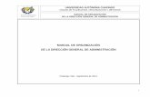 MANUAL DE ORGANIZACIÓN DE LA DIRECCIÓN GENERAL DE ...upom.chapingo.mx/Descargas/manuales_organizacion/mo_dir_gral_admon.pdf · En Diciembre 14, en Oficio 602.0 con folio 6221 se