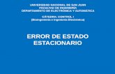Análisis de error en estado estacionariodea.unsj.edu.ar/control1b/teoria/powerpointerror.pdf0 5 10 15 20 25 30 35 40 45 50 0 0.2 0.4 0.6 0.8 1 1.2 1.4 1.6 Respuesta del sistema sin