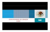CERTIFICADOS DE ORIGEN EUR1 - protlcuem.gob.mx · Certificados de origen Número de Solicitudes Porcentaje G3 33 39833,398 30% ALADI 27,437 24% ARTÍCULOS MEXICANOS 22 06422,064 20%