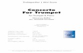 Concerto For Trumpet...OBRASSO- ERLAG AG RASS RIAL & SOL ERIE Obrasso.VerIag AG CH.4531 • Switzerland