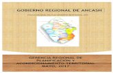 GOBIERNO REGIONAL DE ANCASH DEL POI 2016 - PRESENTADO... · Acondicionamiento Territorial y en coordinaciones con la Sub Gerencia de Desarrollo Institucional y la Sub Gerencia de