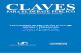 CLAVES - Agencia de Noticias UNagenciadenoticias.unal.edu.co/uploads/media/Claves_Digital_No._36.pdf · 4 tiene que apostar por la preparación de un talento humano con las competencias