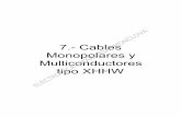 7.- Cables Monopolares y Multiconductores tipo …...F-500-CU-XLP-**H-M-P Conductores: Cobre suave cableado clase B calibre 500 KCM Aislamiento de conductores: XLP, espesor nominal