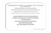 GOBIERNO CONSTITUCIONAL DEL ESTADO DE CHIAPASeducacionchiapas.gob.mx/descargas/normas_lineamientos... · 2019-03-26 · Dirección de Educación Superior, dependiente de la Subsecretaria