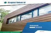 SIDING · 2019-08-05 · TÉCNICA • 2 • Descripción Superboard® Siding es una placa de cemento resistente a la humedad y el impacto que permite gran variedad de aplicaciones