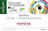 ISO 50001 - Labelab · 2015-06-04 · TOYOTA MATERIAL HANDLING EUROPE 10 What is ISO 50001? 10 ISO 50001 is an international standard aimed implementing an energy management system