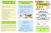 HORARIO DEL CENTRO: 2016-2017 - CRA ORBAcraorba.catedu.es/wp-content/uploads/2016/04/Triptico-abril-16-admision.pdfdel Profesorado. Escuela de Familias. TRÍPTICO INFORMATIVO ABRIL
