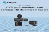 CCTV - 958 DVR para automóvil con cámaras HD delantera y trasera · 2017-11-22 · ventosa y otra atornillada en la parte trasera de tu auto, la cámara frontal tiene LED’s infrarrojos