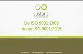 SISTEMA DE GESTIÓN DE CALIDAD, SEGÚN NORMA UNE-EN …ISO 9001:2008 ISO 9001:2015 Necesidad de cumplir los requisitos legales, normativos y de operación. El enfoque del cumplimiento