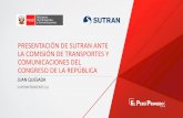 Presentación de SUTRAN · 2018-09-18 · CONTENIDO 1. Funciones, competencia y alcance de la SUTRAN 2. Situación del transporte terrestre a nivel nacional 3. Problemática de la