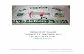 REGLAS OFICIALES TORNEO FV VOLEIBOL 2017 ORGANIZADO … · Reglas Oficiales Liga Interna de Voleibol 2017 1 REGLAS OFICIALES TORNEO FV VOLEIBOL 2017 ORGANIZADO POR: FUERZA VIRU A
