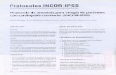 con cardiopatía coronaria. (INCOR-IPSS)repebis.upch.edu.pe/articulos/actas.peru.anestesiol/v11n... · 2013-03-06 · rotocolos I-1 Protocolo de anestesia para cirugía de pacientes