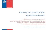 SISTEMA DE CERTIFICACIÓN DE ESPECIALIDADES...Sistema de certificación: opción legislativa chilena y efectos jurídicos •“Para estos efectos, la certificación es el proceso
