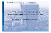 Informe Financiero enero diciembre 2018 BBVA …...Informe financiero enero–diciembre 2018 8 Resultados Al cierre de diciembre de 2018, BBVA Bancomer ha registrado sólidos resultados,