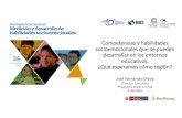 Competencias y habilidades socioemocionales que se pueden ...umc.minedu.gob.pe/wp-content/...y-habilidades-socioemocionales-Mejia.pdf · • Desarrollo de habilidades en docentes