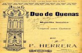  · Duo de Ouenas Mel iõlncatca Original para Guitarra por P. HERRERA q. BoccaZZl PRECIO $ 1.— el 19 de Agosto de 1944 Propiedad del autor . Re Cantabile DUO ARM. 7 2 QUENAS POR