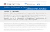 Revista de Bioética y Derecho Perspectivas Bioéticasscielo.isciii.es/pdf/bioetica/n41/1886-5887-bioetica-41-00209.pdf · Bioética para la comunidad: identificación y transmisión