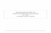PROGRAMACIÓN DE AMPLIACIÓN DE BIOLOGÍA 4º ESO CURSO …ieslaserna.com/2019-20/pdf/programaciones/4eso/ampliacion-biologia.pdf · ACTIVIDADES PARA EL FOMENTO DE LA LECTURA .....