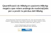 Quantificació de HBsAg en pacients HBeAg-negatiu que reben ...Quantificació de HBsAg en pacients HBeAg-negatiu que reben anàlegs de nucleòs(t)ids per a predir la pèrdua del HBsAg.