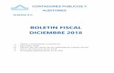 BOLETIN FISCAL DICIEMBRE 2018almuina.com.mx/boletines/BOLETIN-DICIEMBRE-2018.pdf · 2018-12-21 · CONTADORES PUBLICOS Y AUDITORES ALMUINA S.C. BOLETIN FISCAL DICIEMBRE 2018 I. Tablas