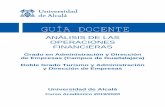 ANÁLISIS DE LAS OPERACIONES FINANCIERAS · “Análisis de las Operaciones Financieras” (Mathematics of Finance) aims to provide students with the basic definitions and foundations