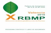 Valencia X RBMP 2010 - GEYSECOgiberelinas 16:00 Ana Páez García La dinámica de actina media la ruta de señalización de auxinas/brasinosteroides 16:15 Jose Antonio Jarillo Quiroga