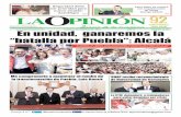 “batalla por Puebla”: Alcalá · 2017-03-13 · En unidad, ganaremos la “batalla por Puebla”: Alcalá Pág.4 y 5 Me comprometo a mantener el rumbo de la transformación de