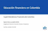 Educación financiera en Colombia · dentro del diseño de programas para el desarrollo de competencias básicas. 2014 Decreto 457 de 2014 ... Edades de 12 en adelante Edades de 3