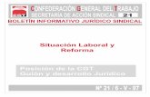 Situación Laboral y Reforma Posición de la CGT Guión y …in-formacioncgt.info/juridico-sind/boletines/BI 021.pdf · 2009-10-01 · procedimiento previsto en el ASEC para la resolución