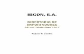 IBCON, S.A. - Mercamétrica · DIRECTORIO DE IMPORTADORES 24ª ed. Noviembre 2017 Páginas de muestra. Ibcon I 1 CÓMO USAR ESTE DIRECTORIO (How to use this directory, page 2) UNO: