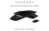 Alcatel Conference 1800 - Avanzada 7...• Luz roja parpadeando cuando el nivel de la batería es bajo. • Luz roja parpadeando lentamente cuando las unidades del micrófono están