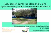 Educación rural: un derecho y una oportunidad para la ...³n-Educ... · Primarias generales, indígenas y comunitarias (instructores en servicio social, planificación y trabajo