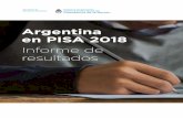 Argentina en PISA 2018...INFORME DE ARGENTINA EN LAS PRUEBAS PISA 2018 Gráfico 8.2. Puntaje promedio de los estudiantes en las tres áreas, según cuartiles del índice ESCS.....