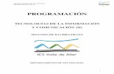 SEGUNDO DE BACHILLERATO - Educasturblog.educastur.es/tecnologiaiesdealler/files/2017/09/programacion-tic-ii.pdf · departamento de tecnologÍa programaciÓn tic ii 1 programaciÓn