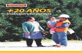 Yanacocha 20 años 2 · AGUA Agua para Cajamarca Ÿ11 proyectos nanciados para mejorar el sistema de agua potable en la ciudad de Cajamarca. ŸTrabajo conjunto con Sedacaj y la Municipalidad