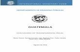 GUATEMALA · Experiencia Internacional en Contratación Pública _____64 3.2. Estructura de un Informe de Riesgo Fiscal _____92 ... IPM Instituto de Previsión Militar . ... SISMICEDE