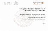 Programa Mexicano de Sanidad de Moluscos Bivalvos …...PMSMB se aplica un acta con un cuestionario de 27 preguntas, para evaluar las disposiciones sanitarias ... •En las áreas