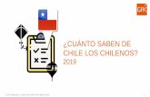 ¿CUÁNTO SABEN DE CHILE LOS CHILENOS? · Personaje que ayudo como espía para la independencia 11. ¿En qué fecha se celebra el Wetripantu o año nuevo mapuche? 12. ¿Quién ganó