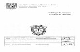  · 2018-09-11 · TIPO DE SERVICIO Movimientos de personal Otros Servicios cs-01 CATÁLOGO DE SERVICIOS PROCESO DE PERSONAL SERVICIO Oficio de certificación para el Sistema Nacional
