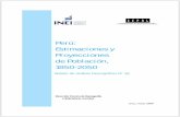 Perú: Estimaciones y Proyecciones de Población,proyectos.inei.gob.pe/web/biblioineipub/bancopub/Est/Lib0845/libro.pdf · Perú: Estimaciones y Proyecciones de Población, 1950-2050