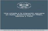 Una mirada a la migración peruana en Italia: Experiencias ... · 5 Una mirada a la migración peruana en Italia 1.6. Otros problemas identificados 2. Las principales demandas de