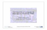 Introducción al Lenguaje de Descripción Hardware VHDLarantxa.ii.uam.es/~mgarcia/webFCO/vhdl_intro.pdf · –VHDL: Costa Este y Europa, FPGAs, más verboso, más parecido a PASCAL