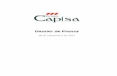 Dossier de Prensa - Grupo Capisagrupocapisa.es/wp-content/uploads/2017/10/28-de-septiembre-Capisa.pdf · Municipal para proceder a sancionar al dueño de las cabras sueltas y fuera