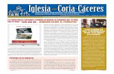 Iglesia en Coria-Cáceres · 2013-04-25 · Iglesia en Coria-Cáceres Semanario DioceSano De información Suplemento al Boletín oficial del obispado de coria-cáceres / n.º 3.107