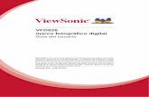 VFD826 marco fotográfico digital - ViewSonic · 2012-06-13 · iv Instrucciones de seguridad importantes Siga siempre las medidas básicas de seguridad cuando utilice el marco fotográfico