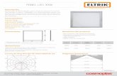 PANEL LED 30W - Cosmoplas · Sus medidas la hacen compatible con cielo americano, siendo una perfecta alternativa para el reemplazo de luminarias tipo fluorescente (por ejemplo, 3x20W)